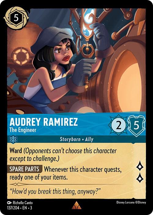 Audrey Ramirez - The Engineer 137/204 card from Into the Inklands