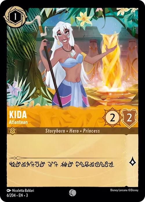 Kida - Atlantean 6/204 card from Into the Inklands