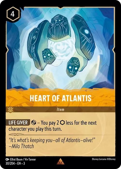 Heart of Atlantis 30/204 card from Into the Inklands
