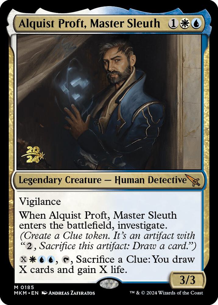 Alquist Proft, Master Sleuth 185 card from Prerelease Cards