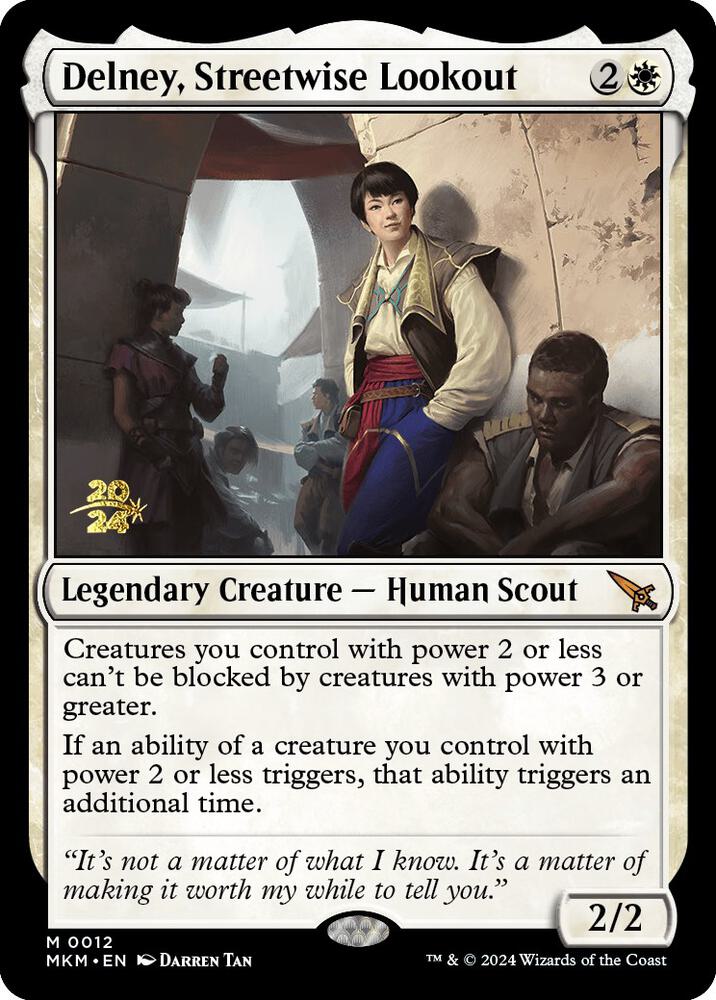 Delney, Streetwise Lookout 12 card from Prerelease Cards