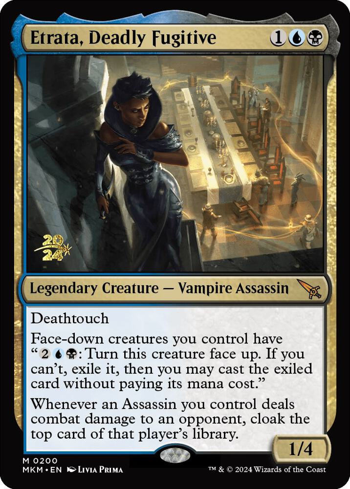 Etrata, Deadly Fugitive 200 card from Prerelease Cards