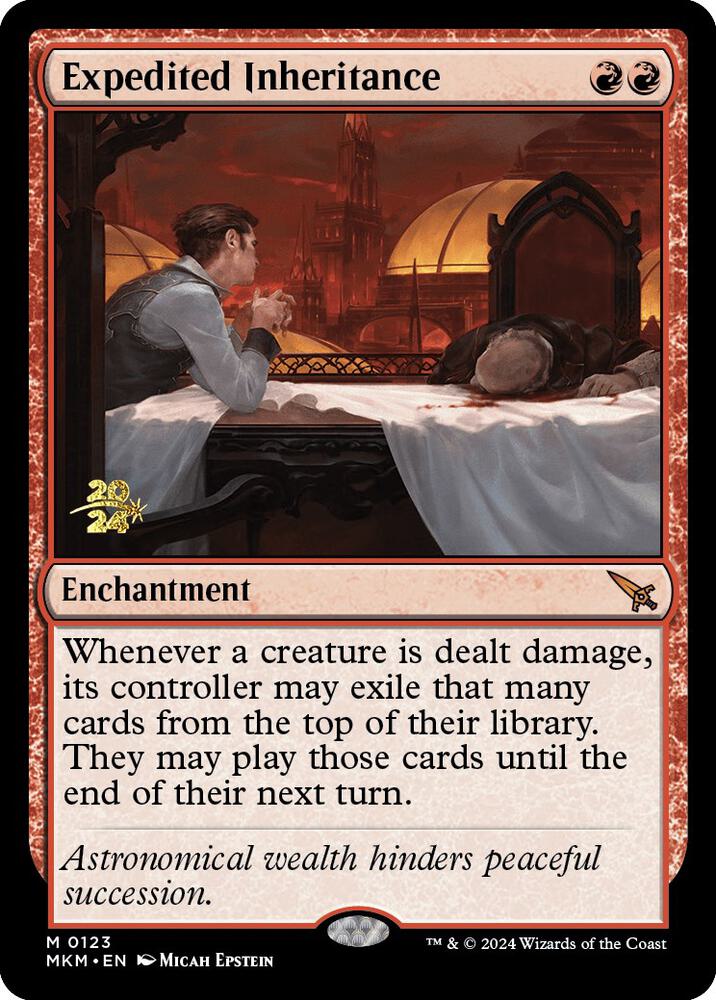 Expedited Inheritance 123 card from Prerelease Cards