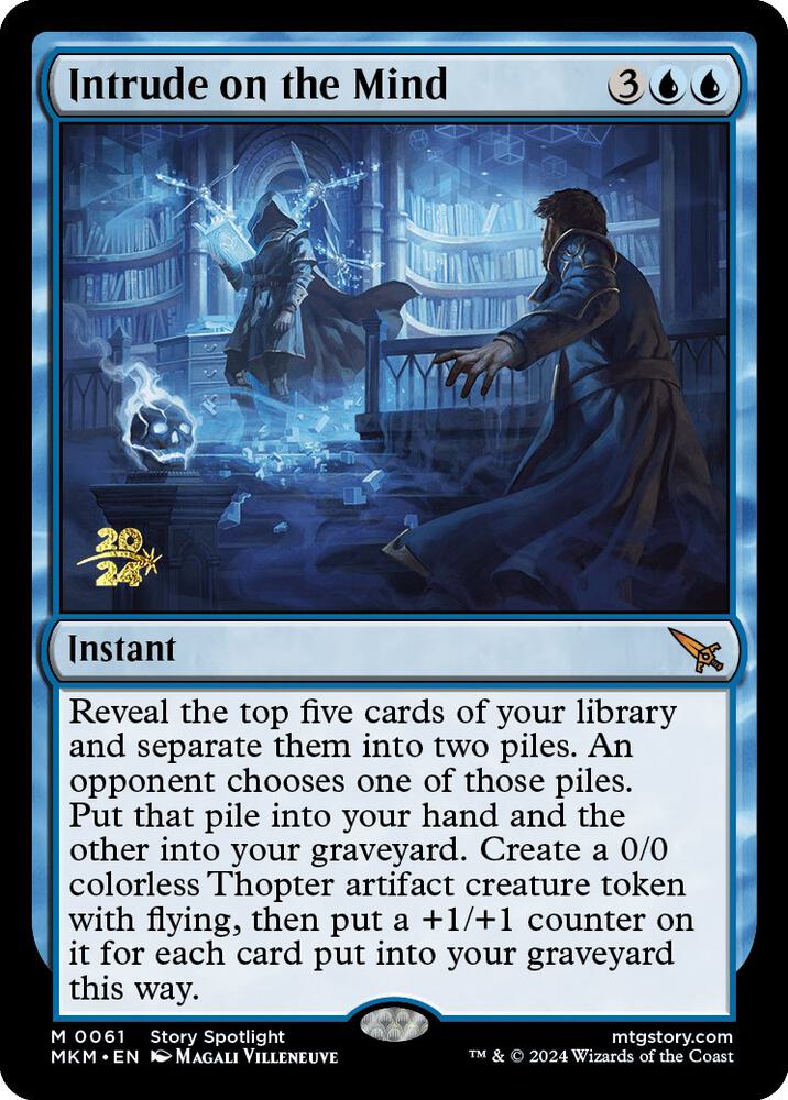 Intrude on the Mind 61 card from Prerelease Cards