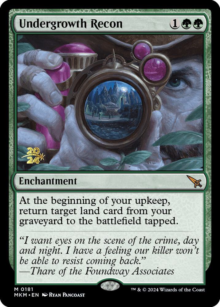 Undergrowth Recon 181 card from Prerelease Cards