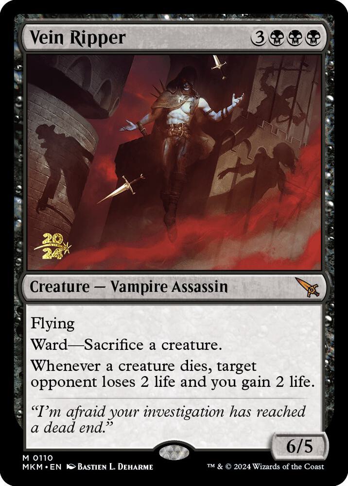 Vein Ripper 110 card from Prerelease Cards