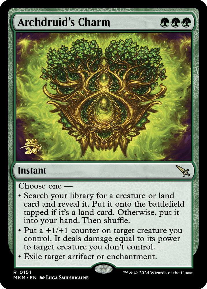 Archdruid's Charm 151 card from Prerelease Cards