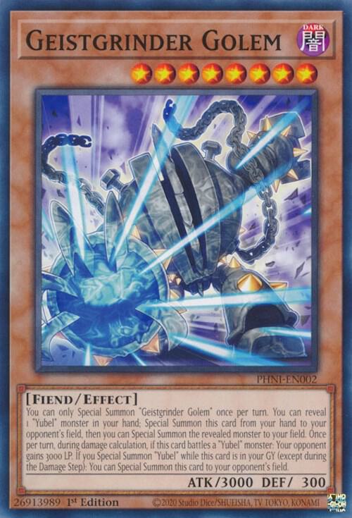 Geistgrinder Golem PHNI-EN002 card from Phantom Nightmare