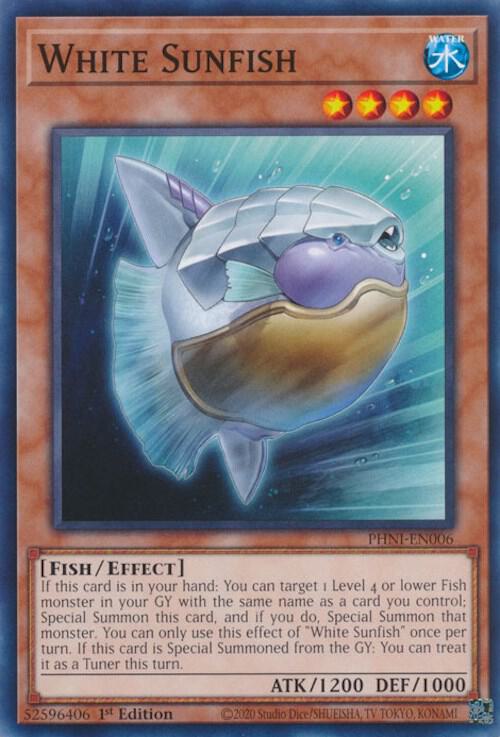White Sunfish PHNI-EN006 card from Phantom Nightmare
