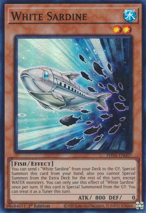 White Sardine PHNI-EN007 card from Phantom Nightmare