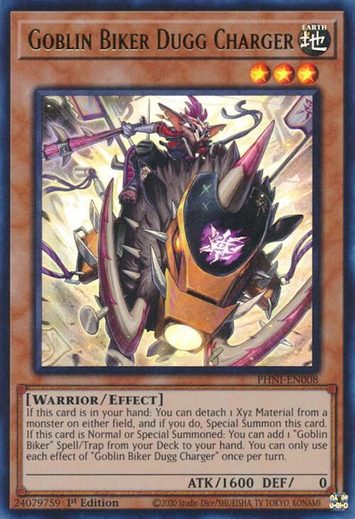 Goblin Biker Dugg Charger PHNI-EN008 card from Phantom Nightmare