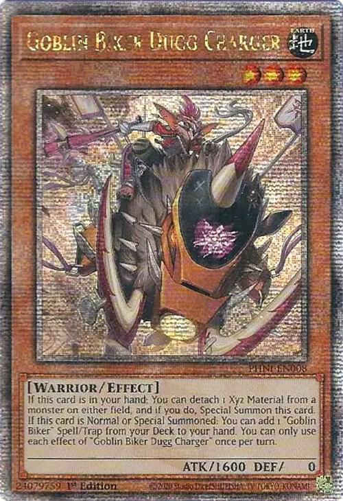 Goblin Biker Dugg Charger (Quarter Century Secret Rare) PHNI-EN008 card from Phantom Nightmare