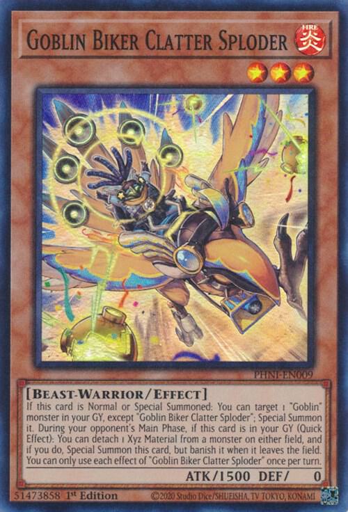 Goblin Biker Clatter Sploder PHNI-EN009 card from Phantom Nightmare