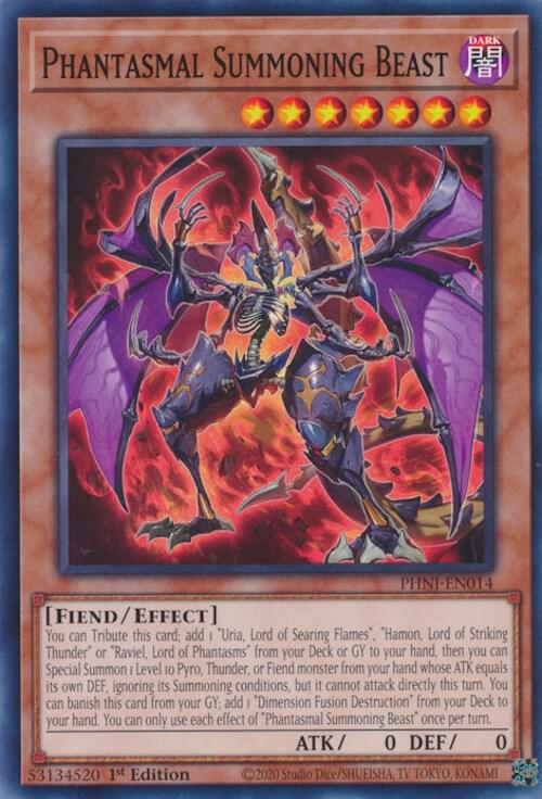 Phantasmal Summoning Beast PHNI-EN014 card from Phantom Nightmare