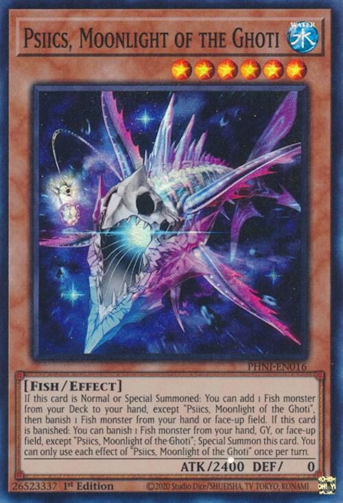 Psiics, Moonlight of the Ghoti PHNI-EN016 card from Phantom Nightmare