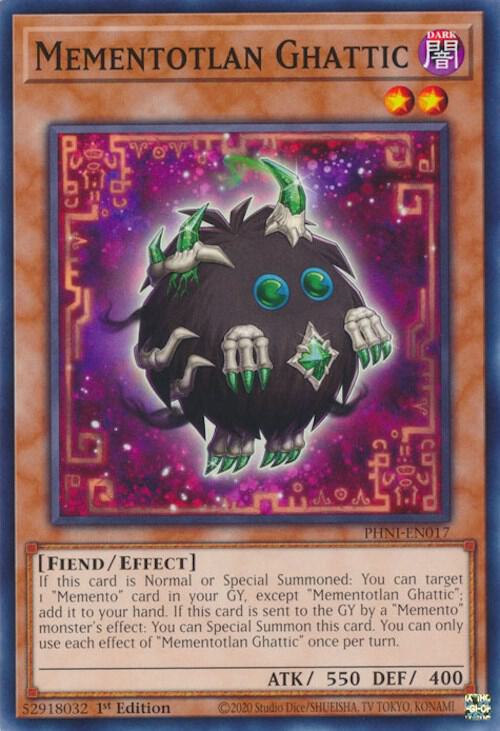 Mementotlan Ghattic PHNI-EN017 card from Phantom Nightmare