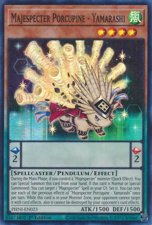 Majespecter Porcupine - Yamarashi PHNI-EN023 card from Phantom Nightmare