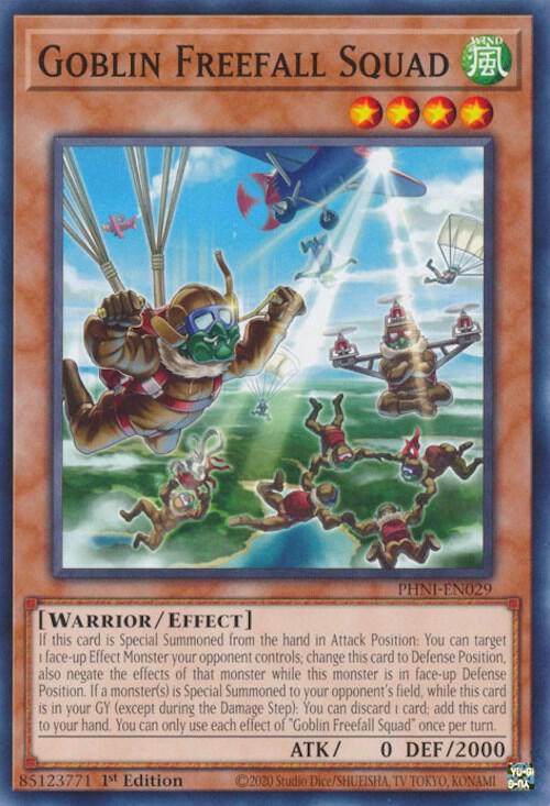 Goblin Freefall Squad PHNI-EN029 card from Phantom Nightmare