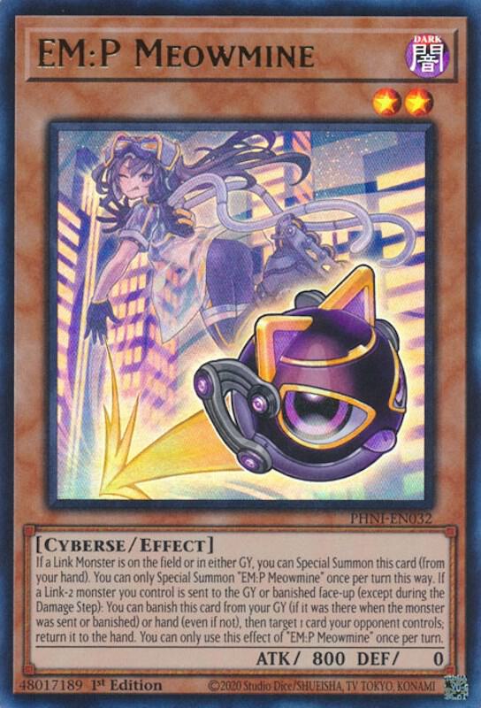 EM:P Meowmine PHNI-EN032 card from Phantom Nightmare