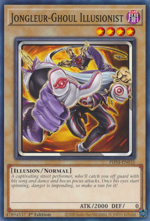 Jongleur-Ghoul Illusionist PHNI-EN035 card from Phantom Nightmare