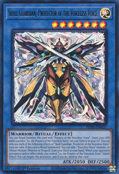 Skull Guardian, Protector of the Voiceless Voice PHNI-EN037 card from Phantom Nightmare