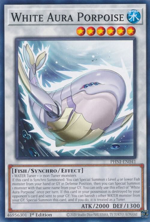 White Aura Porpoise PHNI-EN041 card from Phantom Nightmare