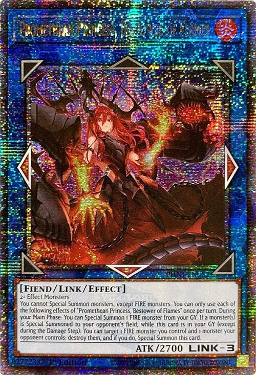Promethean Princess, Bestower of Flames (Quarter Century Secret Rare) PHNI-EN052 card from Phantom Nightmare
