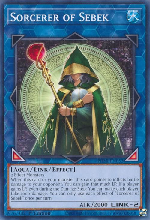Sorcerer of Sebek PHNI-EN053 card from Phantom Nightmare