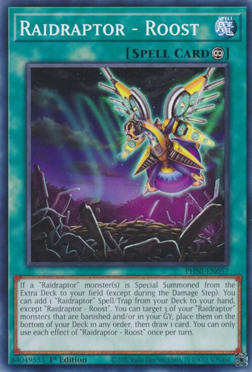 Raidraptor - Roost PHNI-EN057 card from Phantom Nightmare