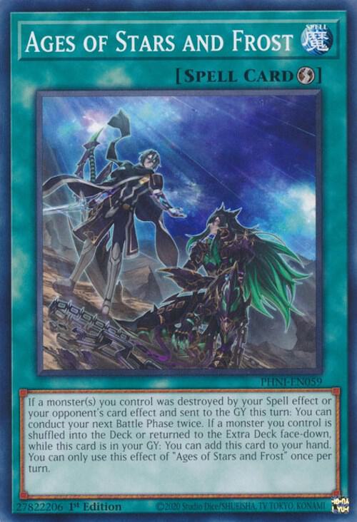 Ages of Stars and Frost PHNI-EN059 card from Phantom Nightmare