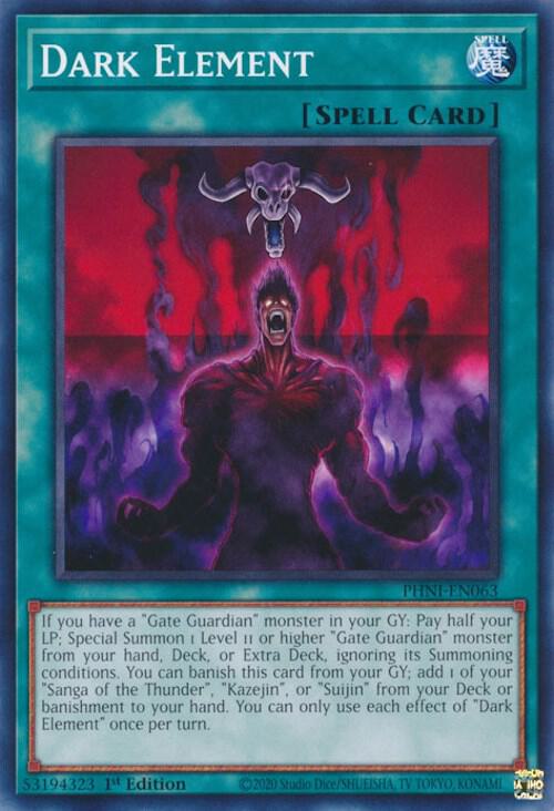 Dark Element PHNI-EN063 card from Phantom Nightmare