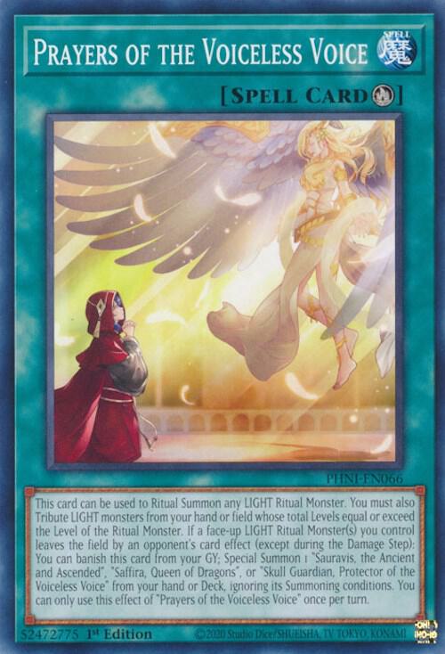 Prayers of the Voiceless Voice PHNI-EN066 card from Phantom Nightmare