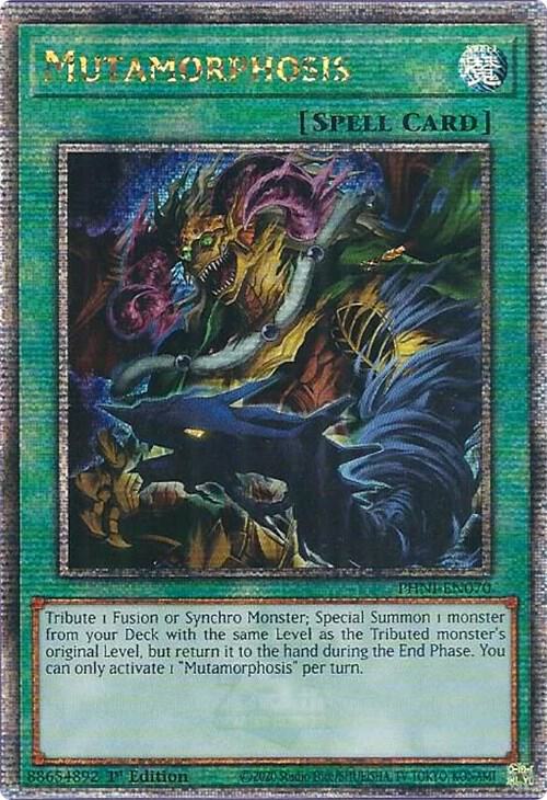 Mutamorphosis (Quarter Century Secret Rare) PHNI-EN070 card from Phantom Nightmare