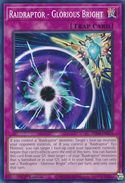Raidraptor - Glorious Bright PHNI-EN074 card from Phantom Nightmare