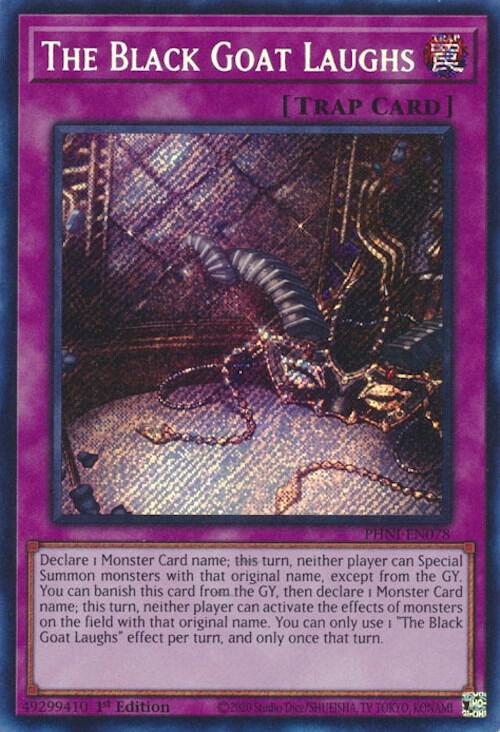 The Black Goat Laughs PHNI-EN078 card from Phantom Nightmare
