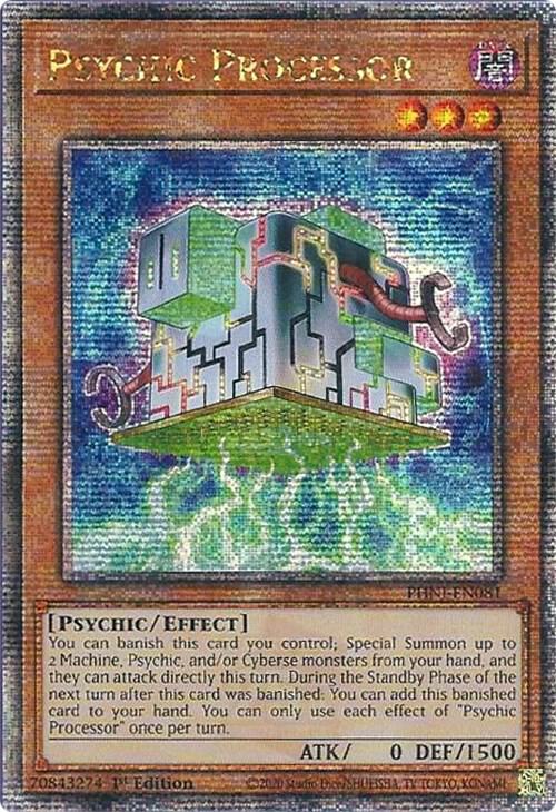 Psychic Processor (Quarter Century Secret Rare) PHNI-EN081 card from Phantom Nightmare
