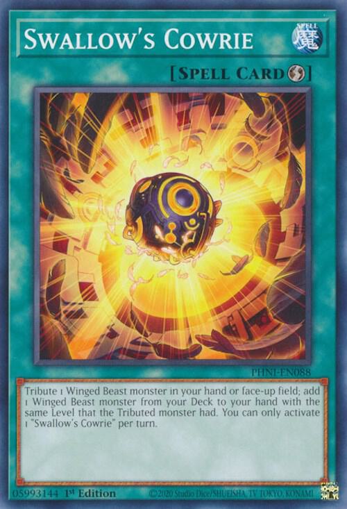 Swallow's Cowrie PHNI-EN088 card from Phantom Nightmare