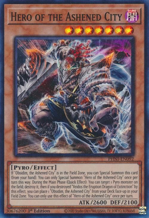 Hero of the Ashened City PHNI-EN092 card from Phantom Nightmare