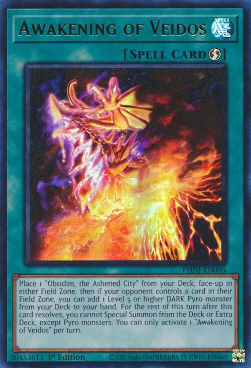 Awakening of Veidos PHNI-EN095 card from Phantom Nightmare