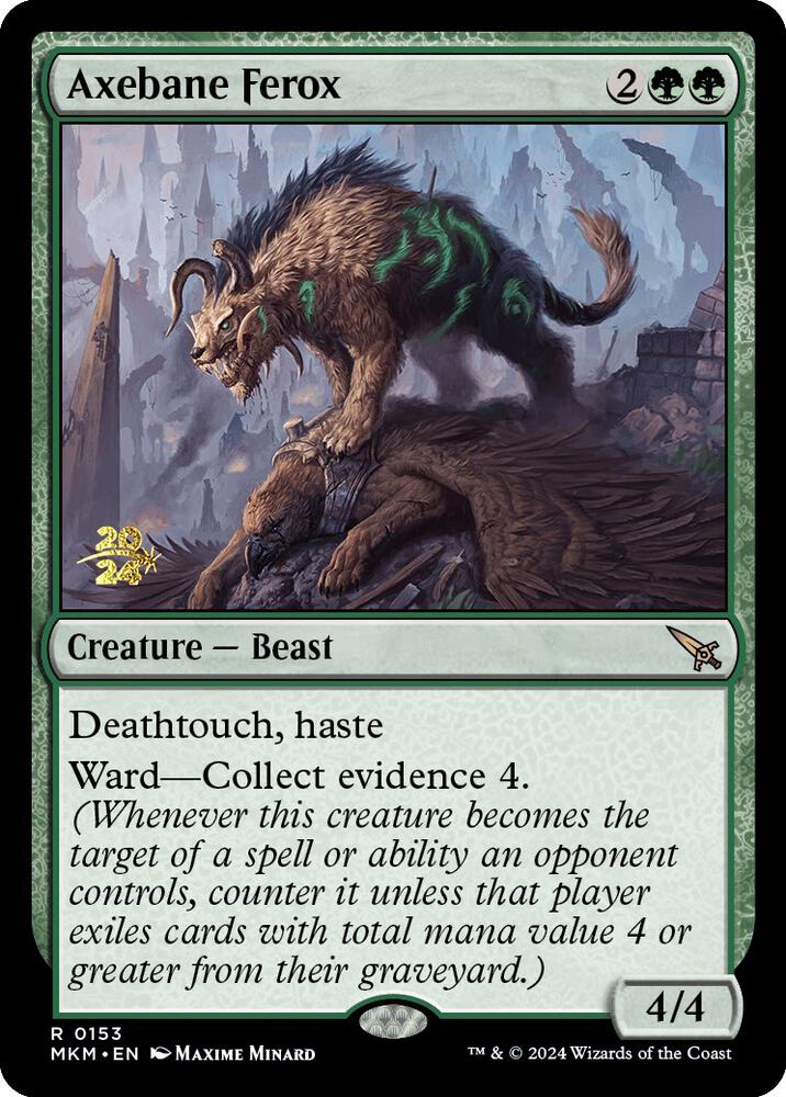 Axebane Ferox 153 card from Prerelease Cards