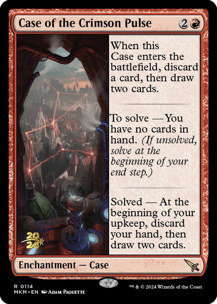 Case of the Crimson Pulse 114 card from Prerelease Cards
