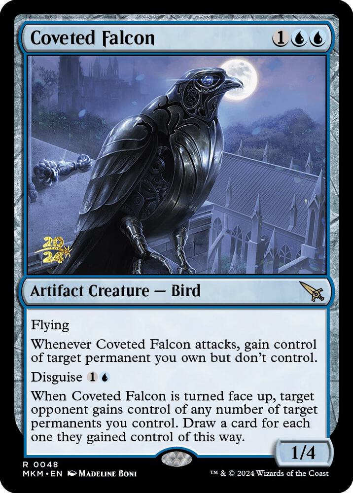 Coveted Falcon 48 card from Prerelease Cards