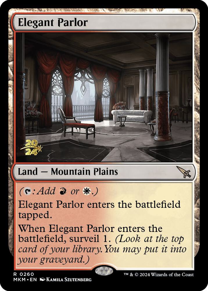 Elegant Parlor 260 card from Prerelease Cards