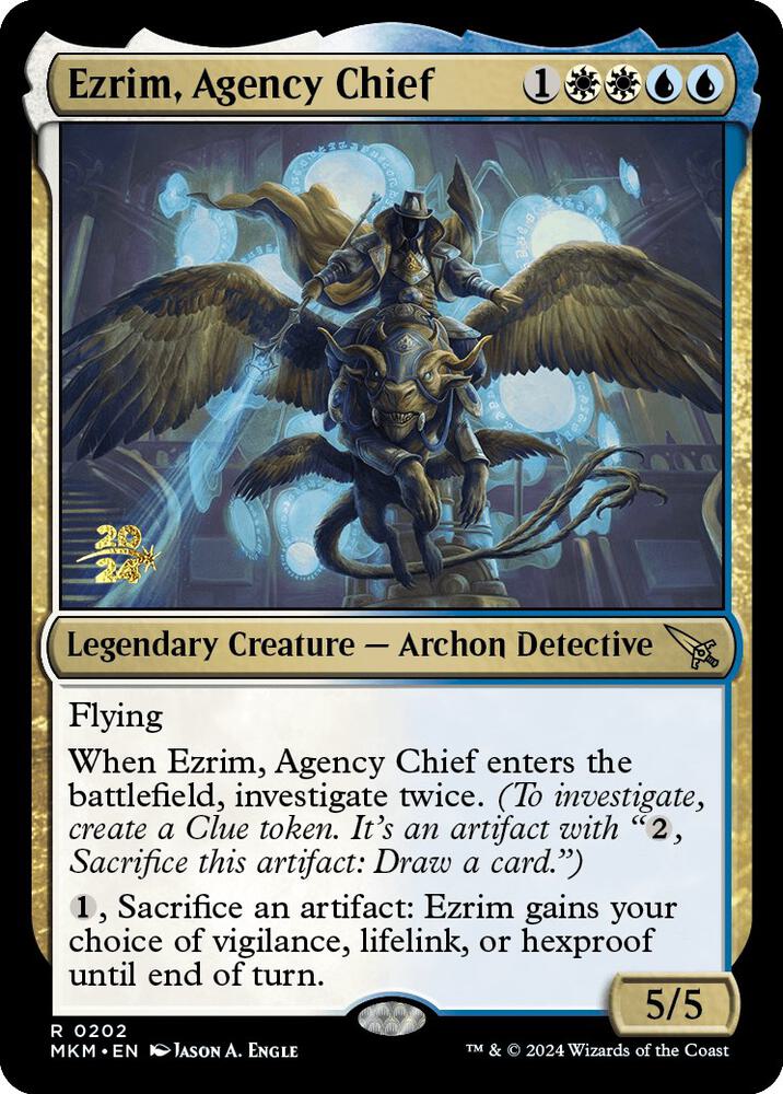 Ezrim, Agency Chief 202 card from Prerelease Cards
