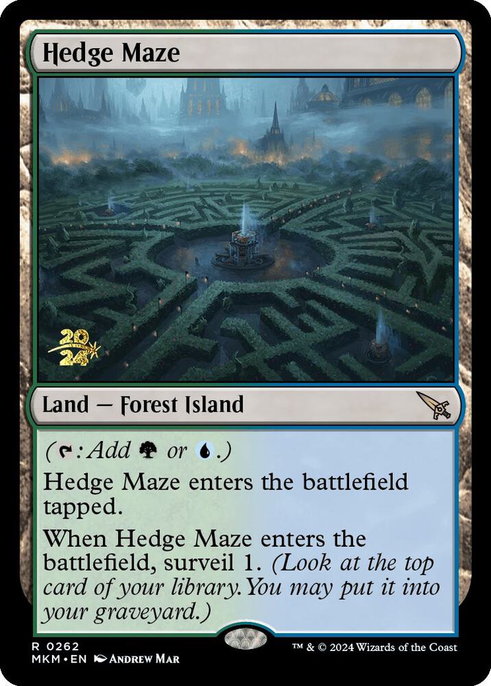 Hedge Maze 262 card from Prerelease Cards