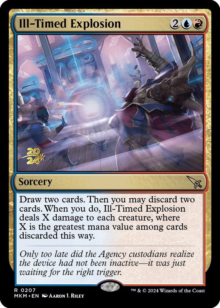 Ill-Timed Explosion 207 card from Prerelease Cards