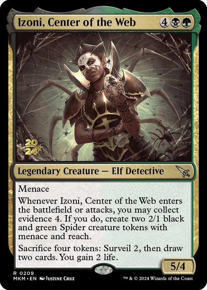 Izoni, Center of the Web 209 card from Prerelease Cards