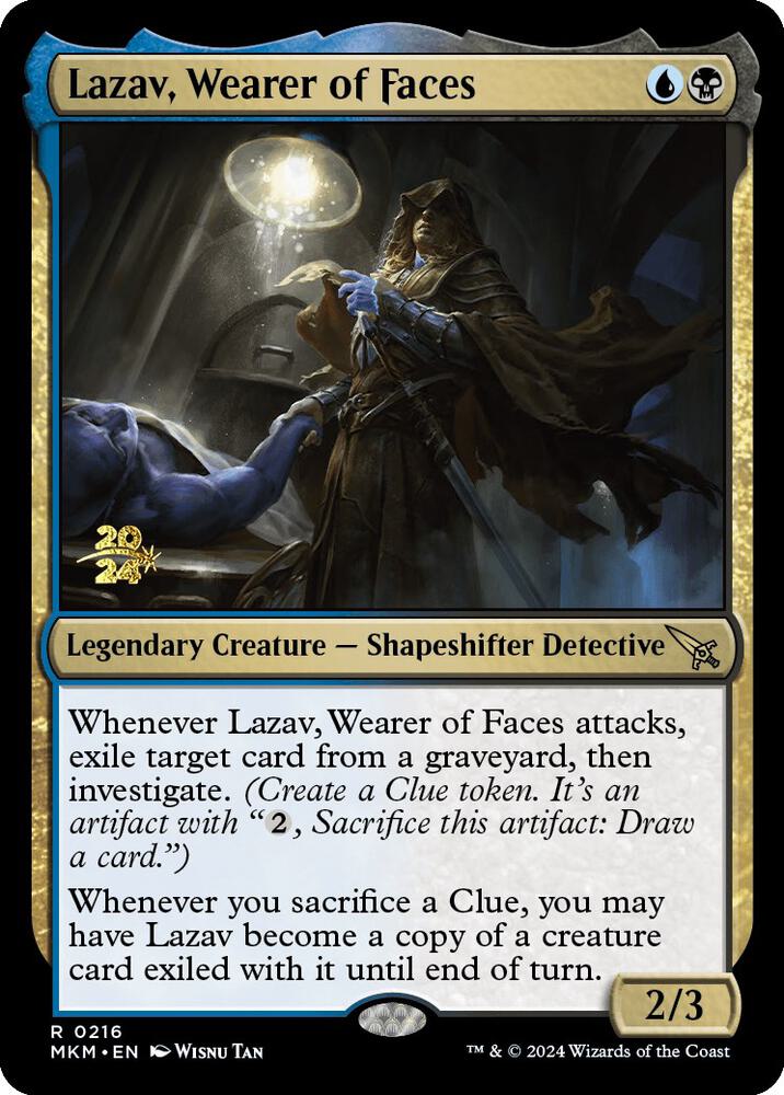Lazav, Wearer of Faces 216 card from Prerelease Cards