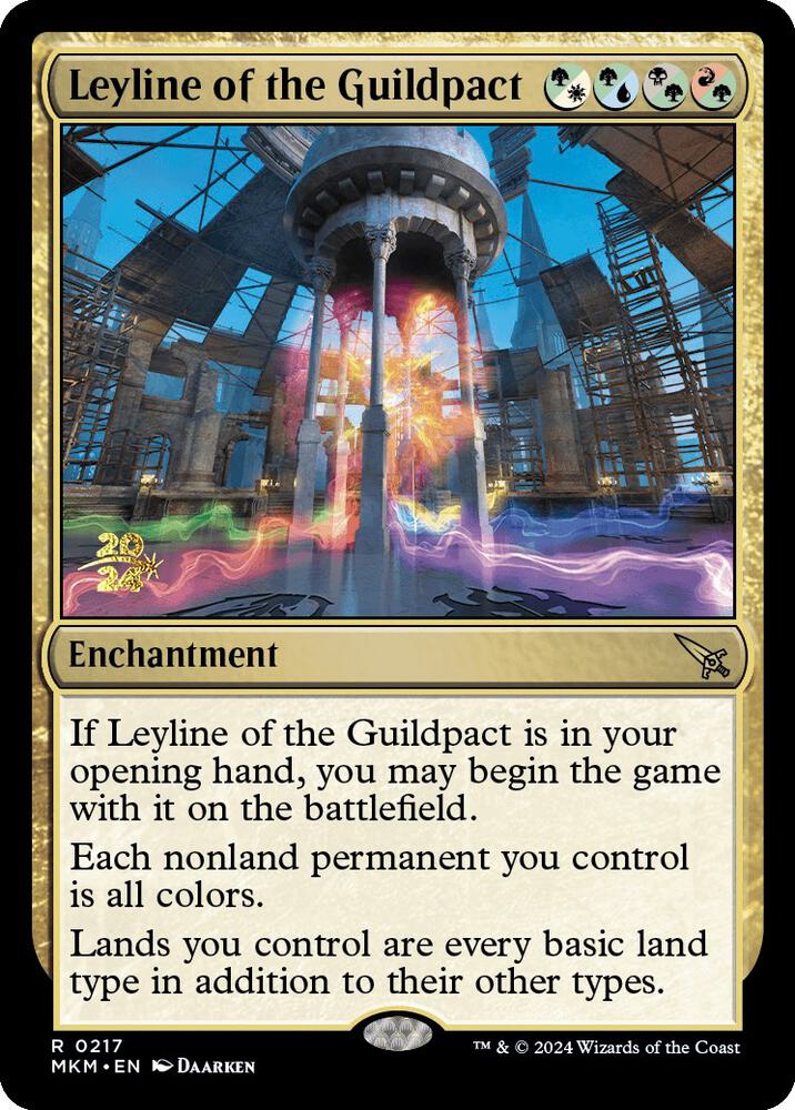 Leyline of the Guildpact 217 card from Prerelease Cards