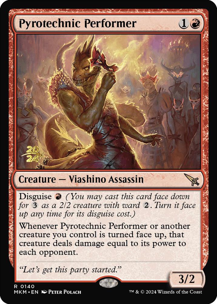 Pyrotechnic Performer 140 card from Prerelease Cards
